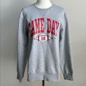 Russell Athletic Women’s OSU Buckeyes Game Day Fleece Lined Popover Sweatshirt S